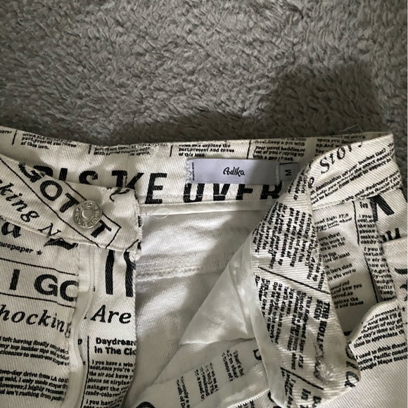 Adika style Newspaper denim pants in size M worn - Picture 2 of 6